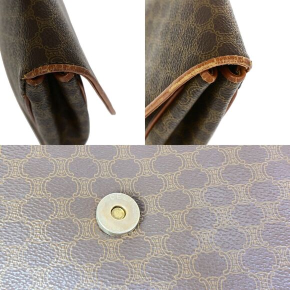 Celine Logo Macadam Pattern Clutch Bag #160921C11B - Picture 8 of 15